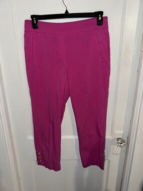 Counterparts Cropped Pull-On Pants in Bright Fuchsia